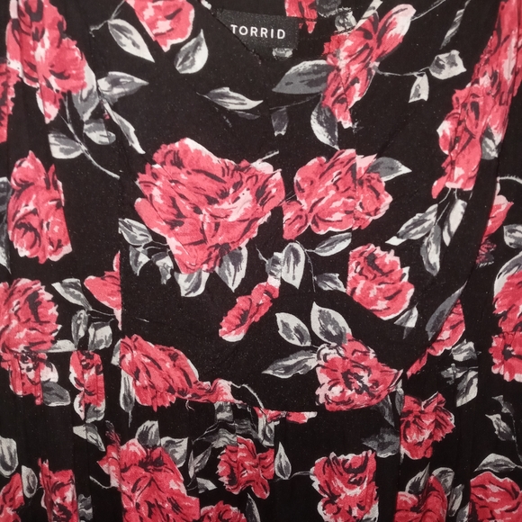 Torrid Floral Sun Dress - Picture 2 of 11